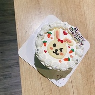 綜合水果裸蛋糕 兔子 動物繪圖 客製化蛋糕 鑠甜點 生日蛋糕