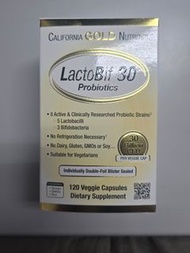 California Gold Nutrition®LactoBif® 30 益生菌300 億CFU 120 粒素食膠囊 30 Probiotics, 30 Billion CFU, 120 Vegg