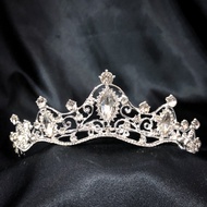 Tiara 277 Silver Beauty Queen Crown Princess Beautiful Work Exquisite Qc Diamond Every Bead From Tha