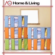 AO Home 65L Receive Box Clothes Storage Box Large covered Bamboo Carbon