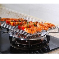 Kitchen Household Barbecue Grill Gas Gas Furnace Stove with Grill Rack Portable Gas Stove Barbecue Stove/Gas Grill / Gas Barbeque BBQ Food Rack / Picnic Beach Camping