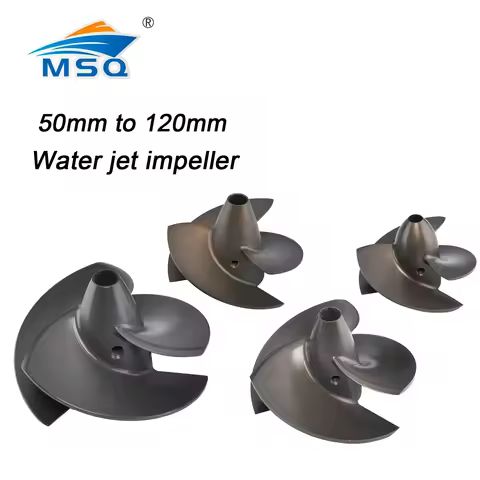 MSQ 50/70/85/92.5/100/120mm Aluminium Impeller Water Jet Impeller / 316 stainless steel shaft for su