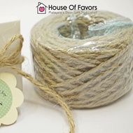 1 roll 2mm Jute Rope, Tali Guni 30meter Brown Guni String - For DIY Craft, Decorate Box Bottle