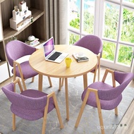 Negotiation Table Chair Simple Reception Dining Table Sales Building Small Apartment Combination Tab