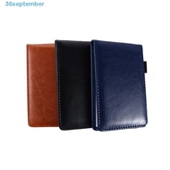SEPTEMBER Pocket Planner Stationery Office Memo Pads Leather Cover Small Diary Business Memos
