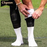 C5GOON 1Pair Football Shin Protective Socks Non-Slip Silicone Sleeve Sports Training Shin Guard Stra