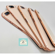 Gold Color Phone8Plus Case – Frame with New Glass Back (100%) Replacement Parts Case for 8Plus