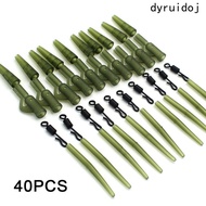 DYRUIDOJ Fishing Tackle Quick Change Snap Clips Tail Rubber Connector Carp Rigs Rig Kit Fish Equipme