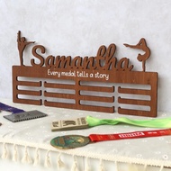 【定制】1pc Personalized Gymnastics Medal Hanger: Wooden Bedroom Wall Art, room Decor, wall Decor, bedro