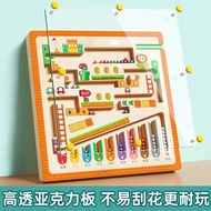 [Taiwan Shipment] Magnetic Labyrinth Roll-On Toys Children's Educational Three-Dimensional 3D Concen