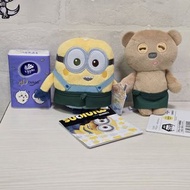 日版 Minions Bob Tim Café Time 咖啡師 Barista 著圍裙裝束 咖啡杯打扮 約11cm 掛飾 吊飾 掛件 吊件 小物 毛公仔 迷你兵團 Despicable Me 壞蛋獎