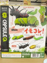 現貨 海洋堂 CapsuleQ 毛毛蟲扭蛋 vol.5 | 一套5款 butterfly larvae caterpillar 毛虫 蝴蝶幼虫 蛹 柑橘鳳蝶 斐豹蛺蝶 白粉蝶 大白斑蝶  昆蟲 虫