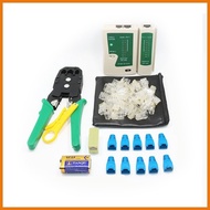 ◱ Network Cable Tester Wire Crimp LAN RJ45 RJ11 Tool Set