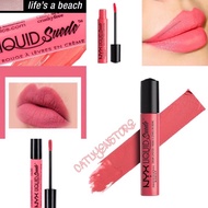 Nyx Liquid Suede Cream Lipstick 02 Life's A Beach