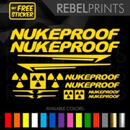 NUKEPROOF Bike Frame Sticker Decals Vinyl Decal for Mountain Bike and Road Bike and Fixie