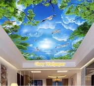 Wallpaper terlaris plafon 3D - Wallpaper plafon 3D - Wallpaper custom awan 3D - Wallpaper langit-la