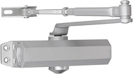 SECO-LARM SD-C131-SQ Enforcer Surface-Type Door Closer, Silver Finish, Fits Metal or Wood Doors up t