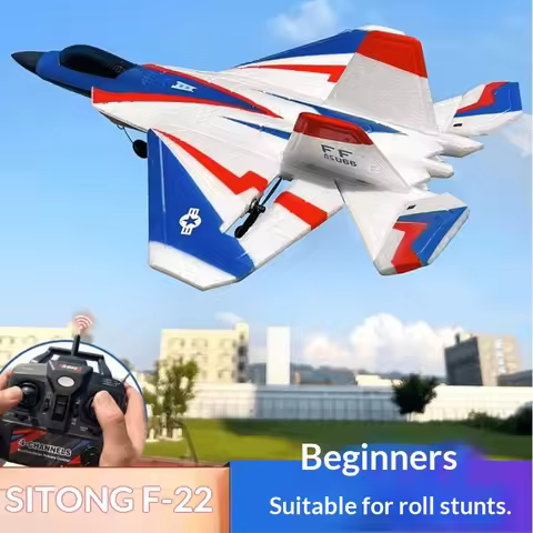 BM22 F22 Fighter Jet Large Size 4 Channel Fixed Wing Electric RC Airplane Foam Glider Outdoor Stunt