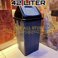 Trash Can Dustbin Shake Push Lid Plastic Square Lid 42 L 42L 42 Liter Number 5 No. 5 GM