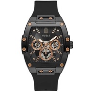 Limited Original Guess Men Phoenix Fashion Black Rose Dial Silicon Watch GW0202G8 Jam Tangan Lelaki