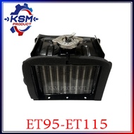 หม้อน้ำ/หม้อน้ำรังผึ้ง ET95-ET115 (มีเนียม) อะไหล่รถไถเดินตามสำหรับเครื่อง KUBOTA (อะไหล่คูโบต้า)