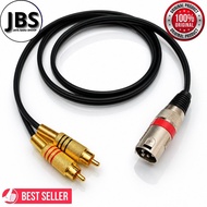 Canon XLR male to dual RCA cable XLR male to two RCA/