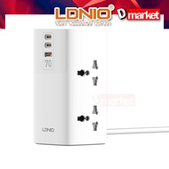 LDNIO SC4383 70W Towel Extension Power Socket 2500W Multifunctional Universal Desktop Power Adapter 