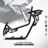 MOKOTO ADV 160 HALF CRASH GUARD HEAVY DUTY POWDER COATED SIDE CRASH BUMPER 2 PIECES FOR HONDA ADV 16