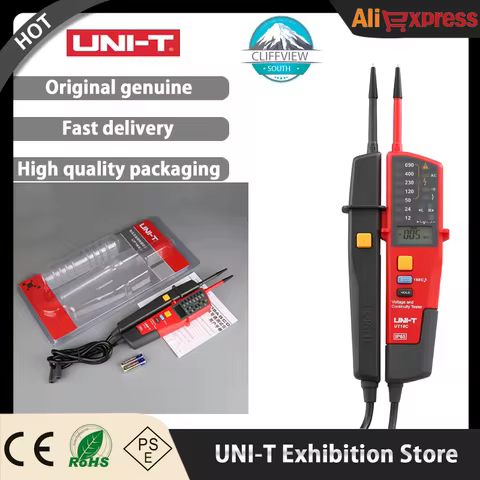 UNI-T UT18C 0~690V AC DC Voltage Testers UT18D LCD Display Auto Range IP65 Waterproof Meter No Power