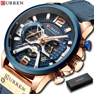 CURREN Men's Watch Chronograph Waterproof Watch Fashion Sports Waterproof Quartz Jam Tangan Lelaki 8