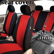 Universal Car Seat Covers Fit For Car Truck SUV Van - Full Set and car mat