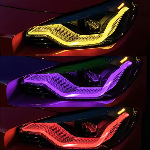 Lemon Yellow DRL Daylight LED boards For 2022 2023 2024 BMW 2 Series G87 G42 M2 M240I Refit Angel Ey