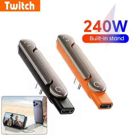 240W Type C Adapter Fast Charging 90° Elbow Bracket Adapter Type-C Male to USB-C Female Converter Fo