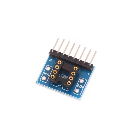 Single-row ZIP SIP8 Package Convert To Dual-row DIP8 Socket OP AMP Like NJM4558L NJM5532 4560 4580 4