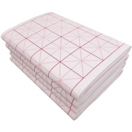Mi Character Grid Rice Paper Grid Back Grid Calligraphy Paper Bamboo Pulp Paper Half-Cooked Half-Coo