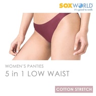 Sox World 5 In 1 Ladies Panties Innerwear Underwear Bikini Low Waist 65-907B