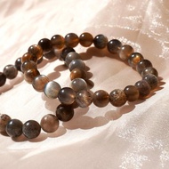 4A+ 黑金太陽 黑骨幹 水晶 手鏈