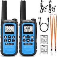 Radioddity PR-T6 Walkie Talkie Kids PMR446 License Free Walky Talky, Long Range Rechargeable Two Way