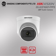 Hikvision Audio Built in Mic 2MP CCTV Analog Camera with 2.8mm Wide-Angle Lens DS-2CE76D0T-ITPFS [TV