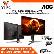 AOC CQ27G3S 27" QHD Gaming Monitor FreeSync Premium / HDR 10 / 165Hz / 1ms / 2560 × 1440 (QHD) / Cur