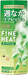Fine Heat, Deep Refresh 14.1 oz (400 g) (Approx. 8 to 10 Times) Medicated Bath Solution, Carbonated 