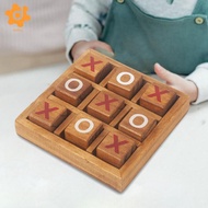 [utruiut0k] Wooden Board Games XO Fun Board Games for Families to Challenge Brain Games Kids and Adu