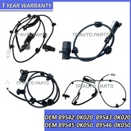 4 Pieces For Set ABS Wheel Speed Sensor OEM 89542-0K020 89543-0K020 89545-0K050 89546-0K050 Compatib