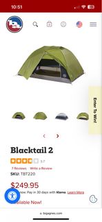 Big Agnes Blacktail 2(全新未用過) 露營新手必入露營帳篷露營用品