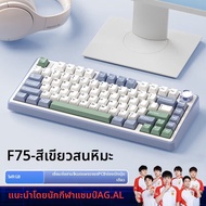 AULA | คีย์บอร์ดเมคานิคไร้สาย AULA F75 รุ่นสามโหมด ถอดเปลี่ยนสวิตช์ได้ S75