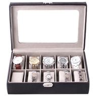 Luxury Watch Box 10 Slot Black Watch Box