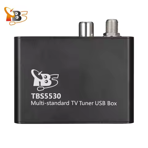 TBS5530 TV Tuner USB Box DVB-T2/T/C/S2/S/S2X ATSC1.0 ISDB-T Full Support|for PC/Laptop|Watch and Rec
