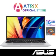 【Clearance】ASUS Vivobook S M3502QA-L1113W | 15.6 FHD 1920X1080 OLED | Ryzen 7 5800H | Radeon Graphics | 16GB DDR4 | 512GB SSD | Win11 Home | 2Y Warranty