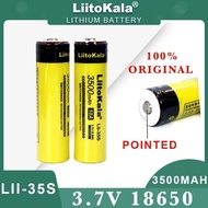 LiitoKala Lii-35S 18650 battery 3.7V 3500mAh Rechargeable lithium battery (Pointed)