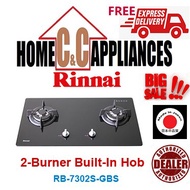 RINNAI RB-7302S-GBS 2 Burner Built-In Hob | Black Tempered Glass | FREE DELIVERY |